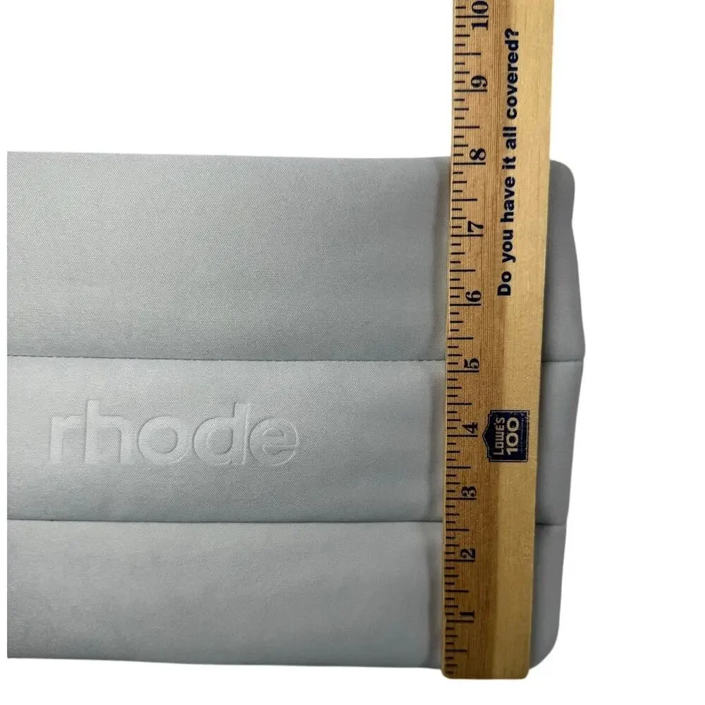 Rhode Skin Bubble Bag Grey Puffy Makeup Bag Travel Cosmetics Pouch Hailey Bieber